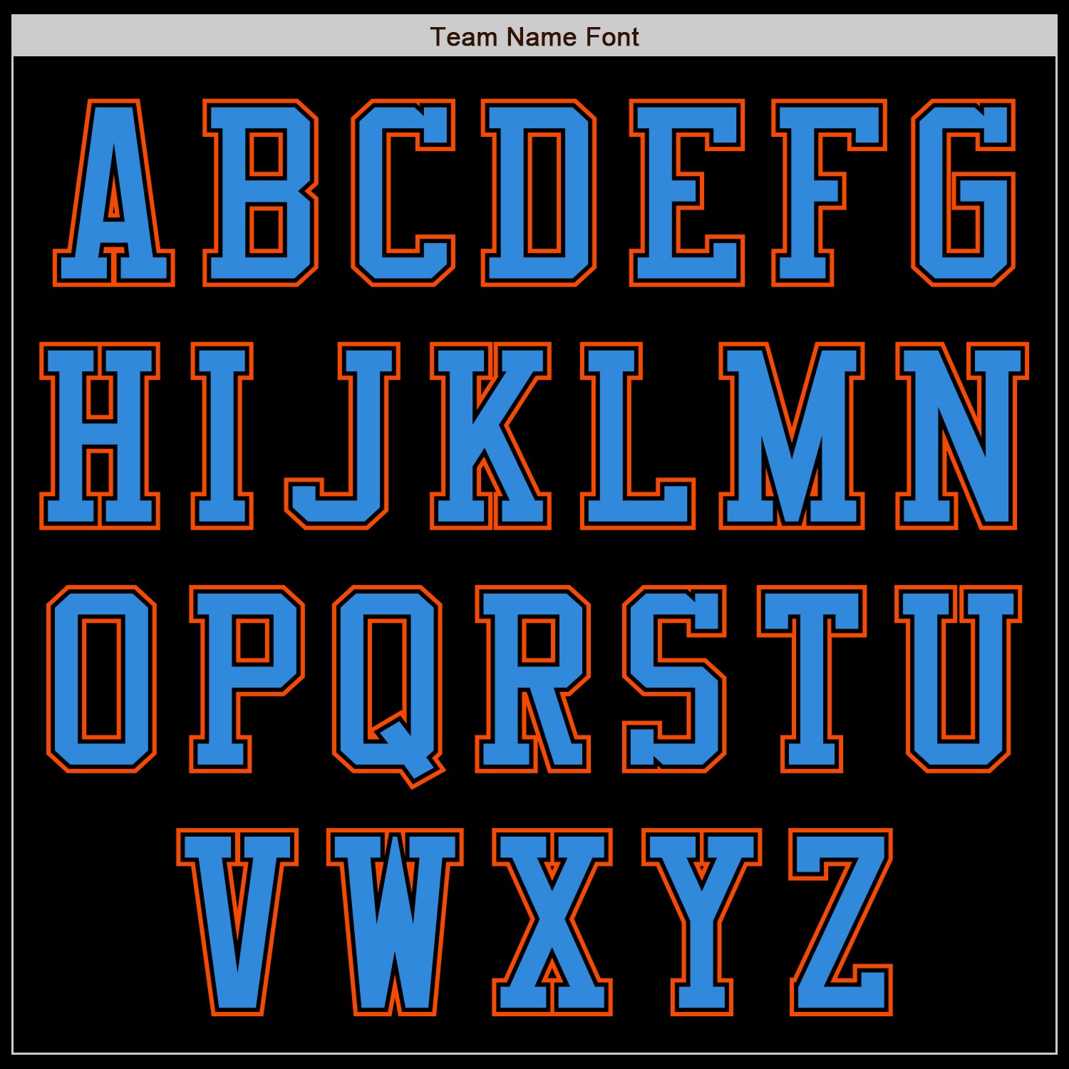 Custom Black Orange-Electric Blue Authentic Baseball Jersey baseball jersey product view 3