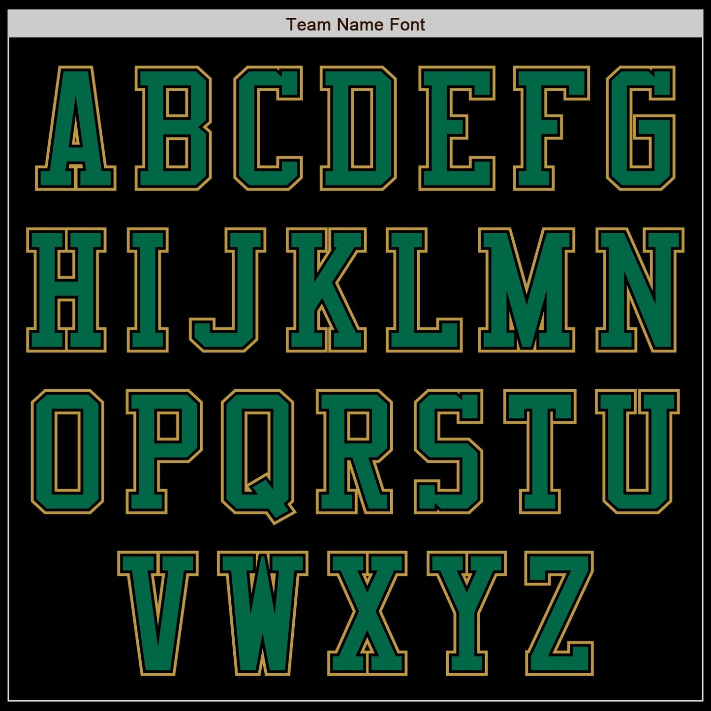 Custom Black Kelly Green-Old Gold Authentic Baseball Jersey baseball jersey product view 3