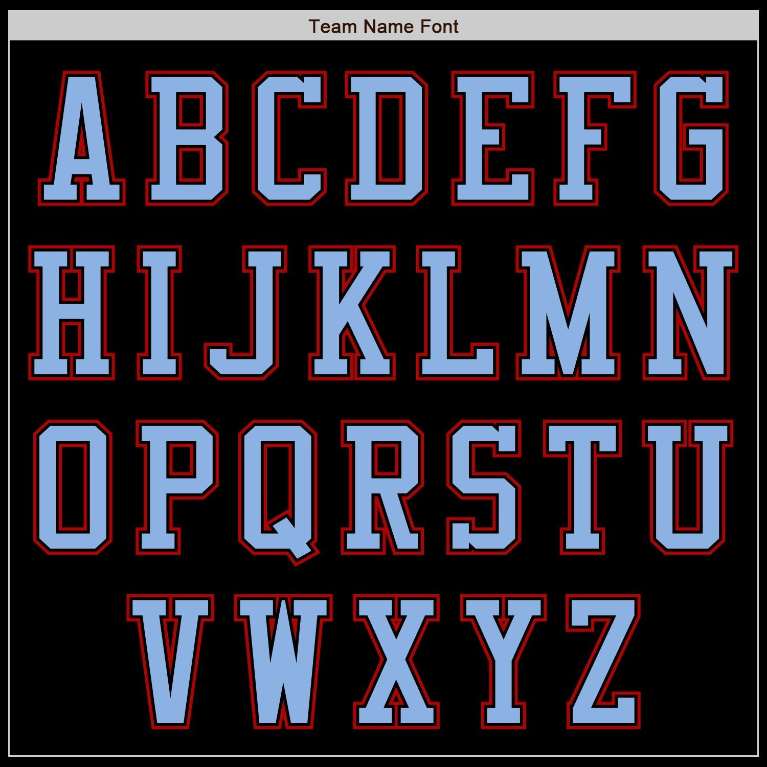 Custom Black Red-Light Blue Authentic Baseball Jersey baseball jersey product view 3