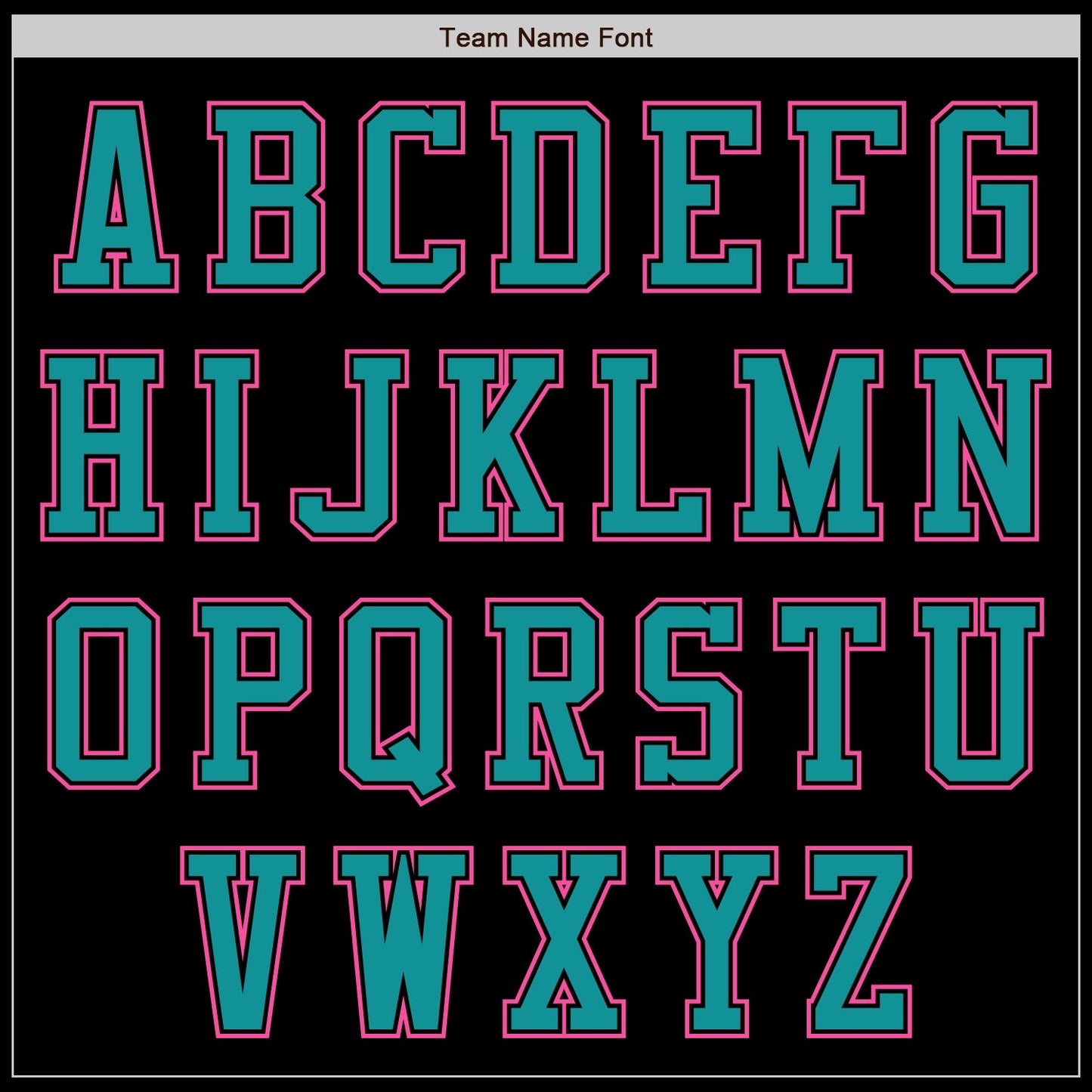 Custom Black Pink-Teal Authentic Baseball Jersey baseball jersey product view 3