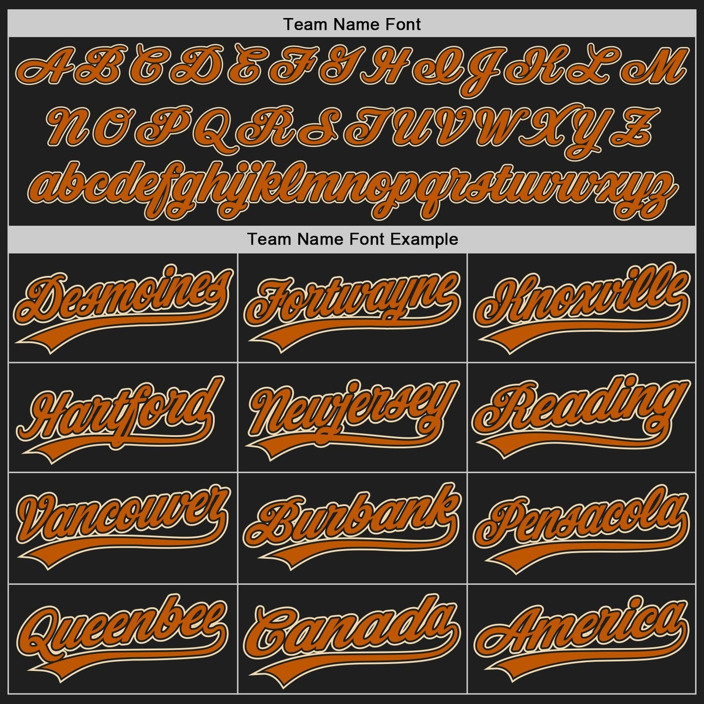Custom Black Texas Orange-Cream Authentic Baseball Jersey baseball jersey product view 4