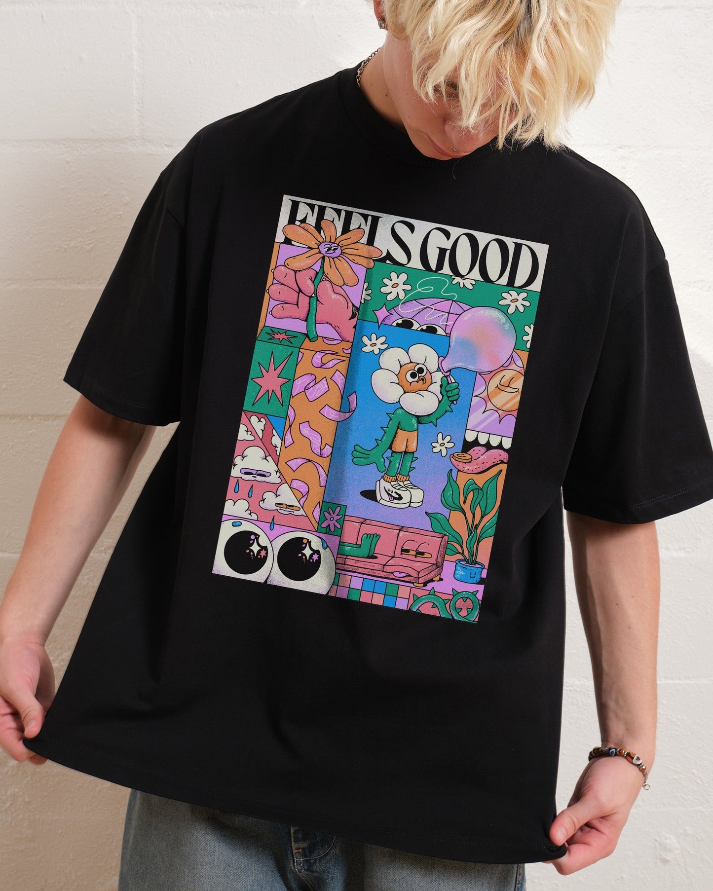 Feels Good Oversized Tee Unisex T-shirt, Sweatshirt, Hoodie, Long Sleeve Tee - T-Shirt, Sweatshirt, Hoodie