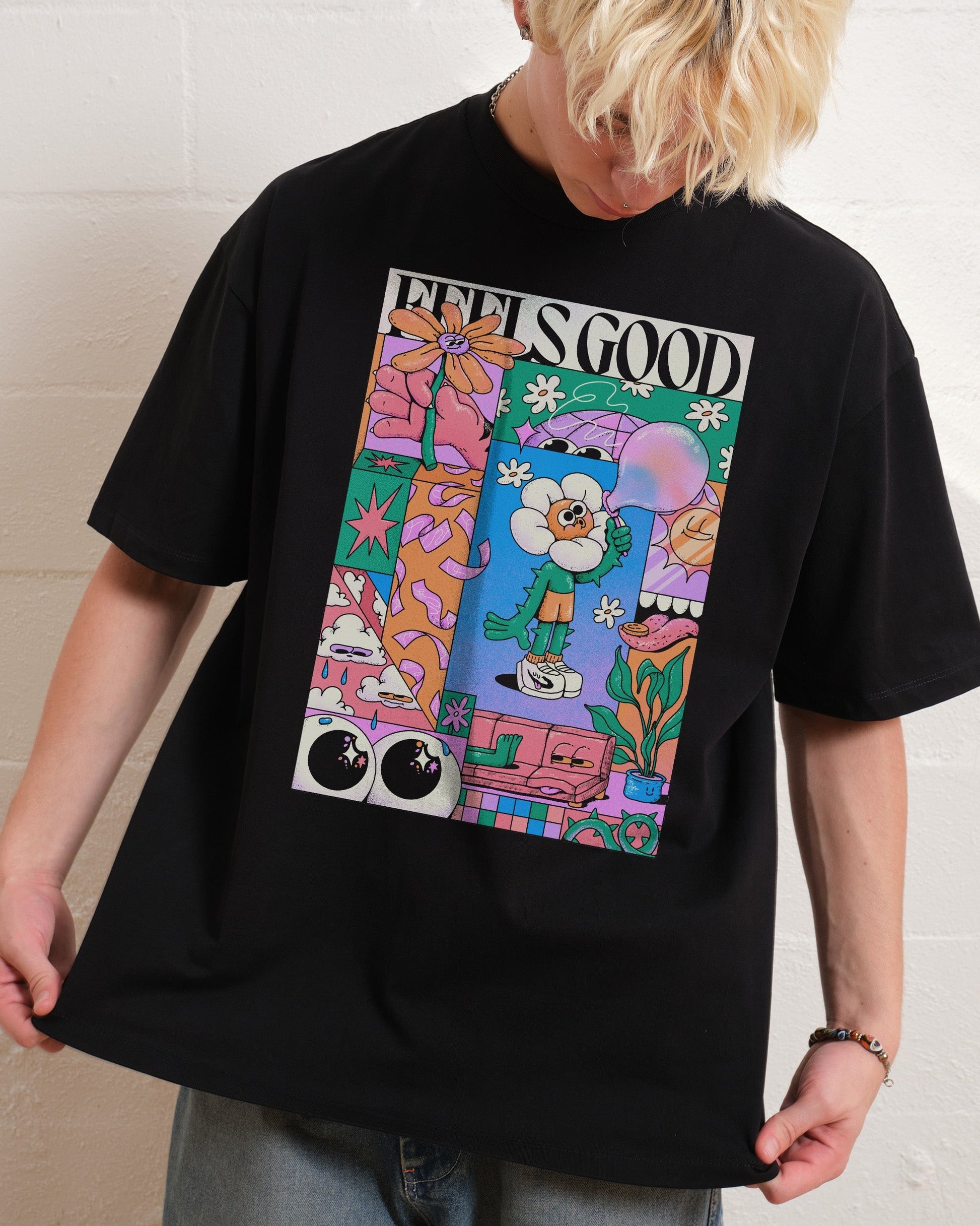 Feels Good Oversized Tee Unisex T-shirt, Sweatshirt, Hoodie, Long Sleeve Tee - T-Shirt, Sweatshirt, Hoodie