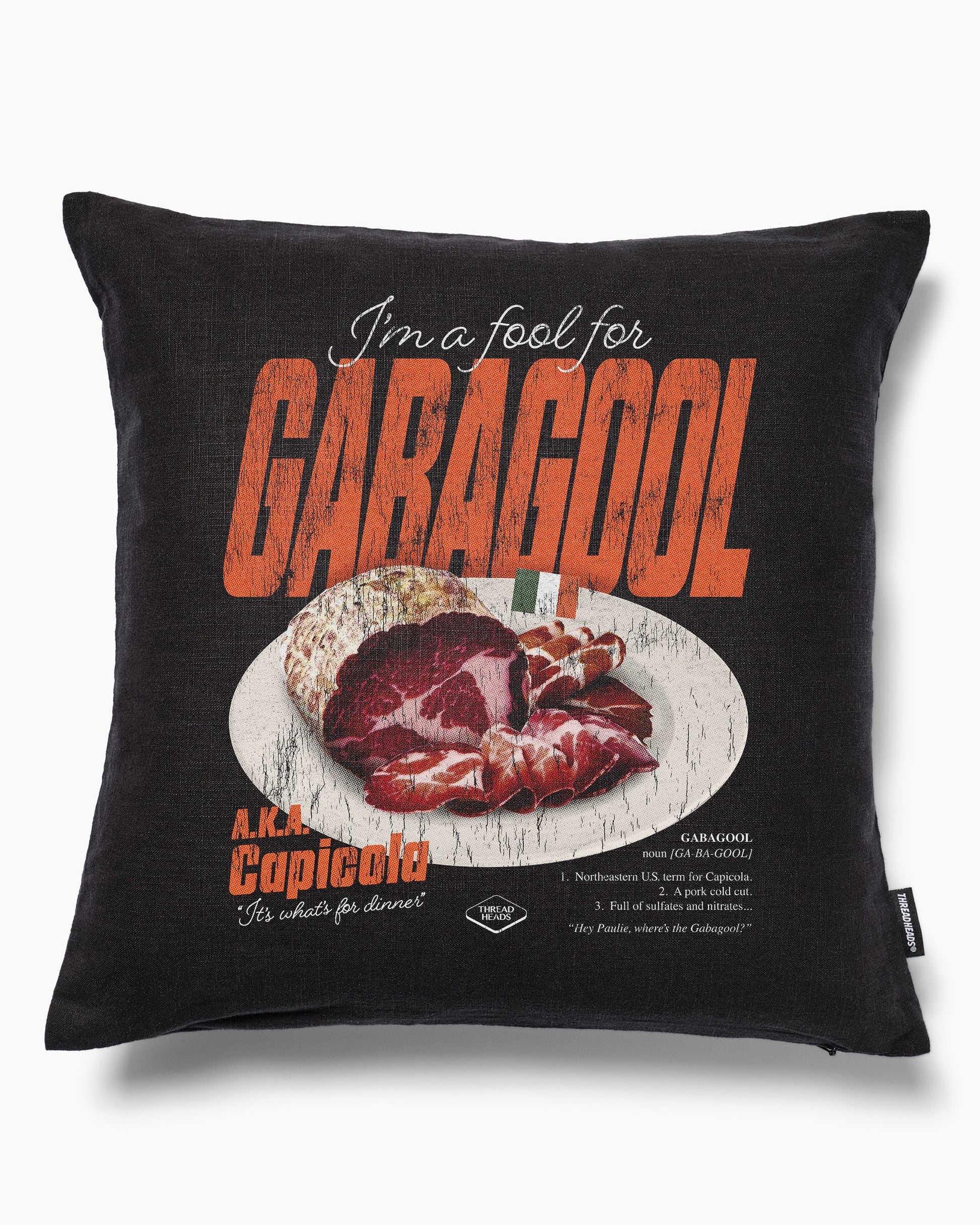 I'm a Fool for Gabagool Cushion Unisex T-shirt, Sweatshirt, Hoodie, Long Sleeve Tee - T-Shirt, Sweatshirt, Hoodie