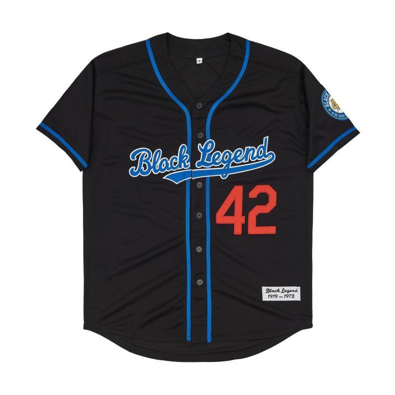 Black Legend #42 Style 5 College Football Jersey football jersey product view 1