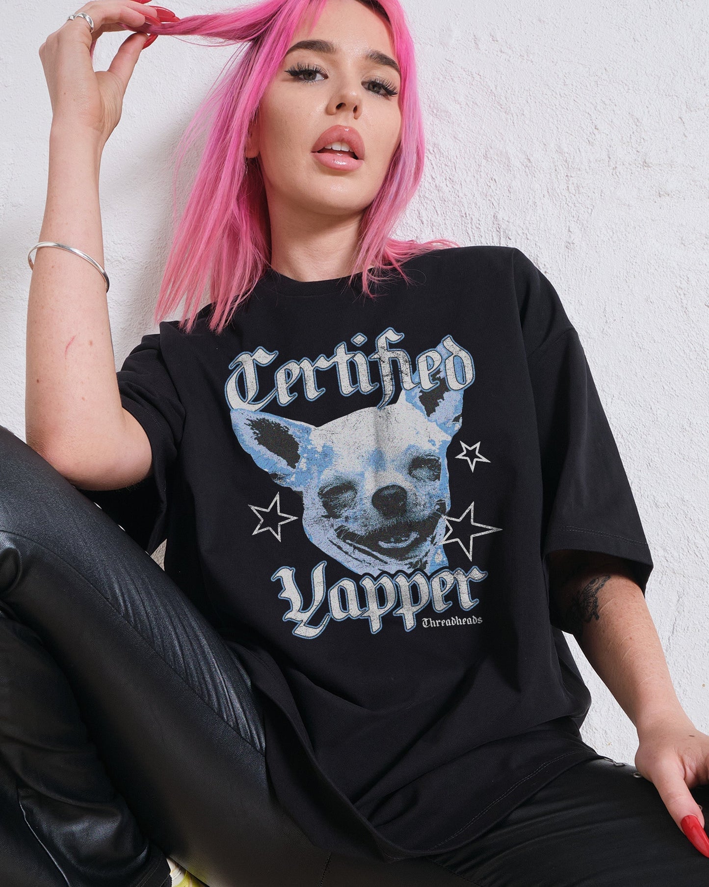 Certified Yapper Oversized Tee Unisex T-shirt, Sweatshirt, Hoodie, Long Sleeve Tee - T-Shirt, Sweatshirt, Hoodie