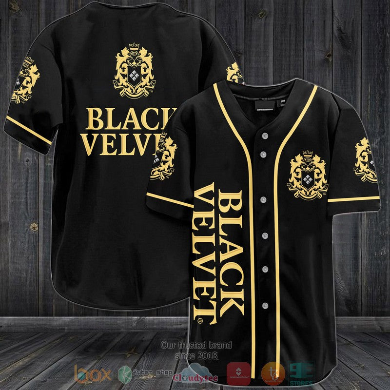 Black Velvet Baseball shirt baseball jersey product view 1