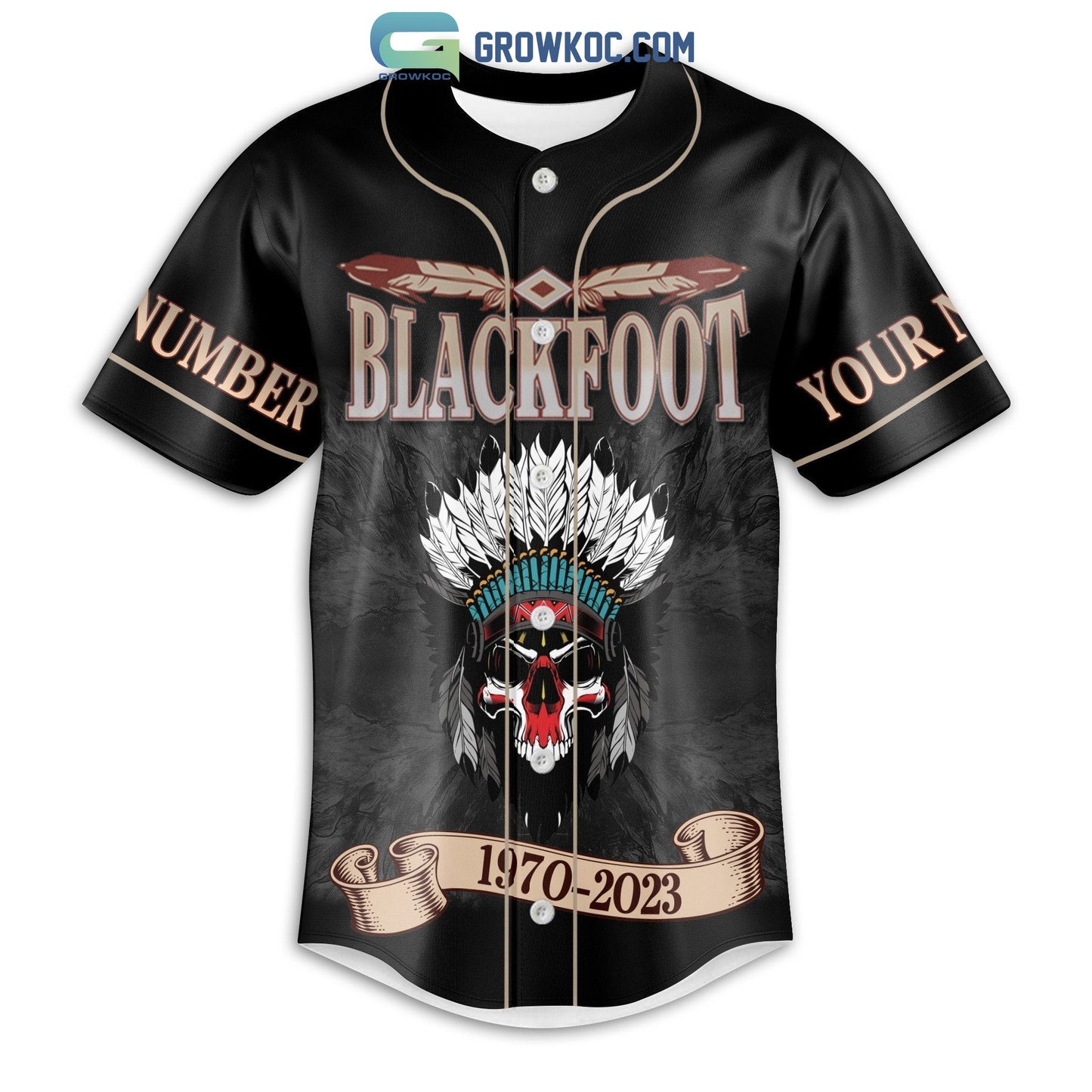 Blackfoot Marauder Strikes Siogo Tomcattin Personalized Baseball Jersey baseball jersey product view 2