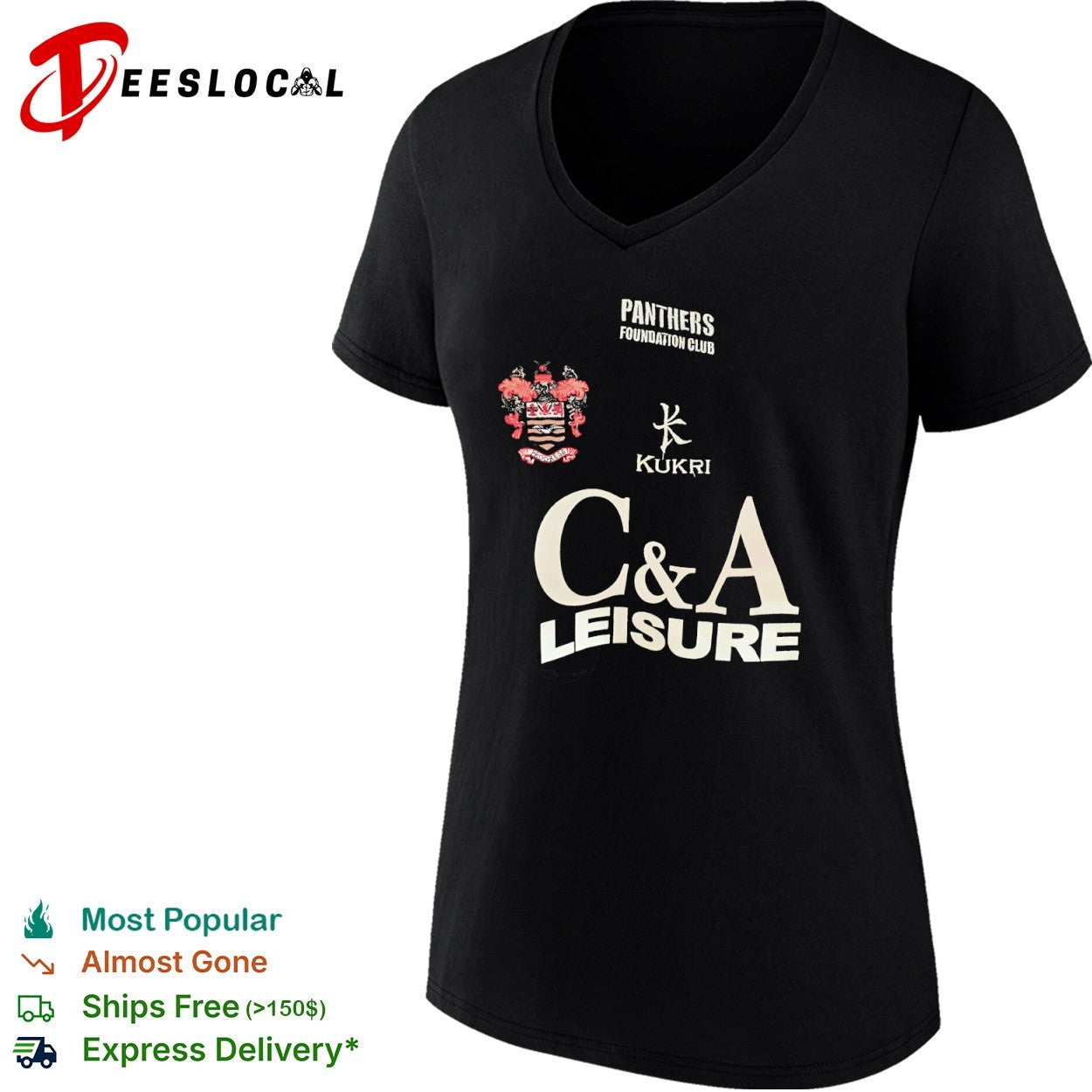 Blackpool Panthers Foundation Club C&A Leisure Jersey shirt sports jersey product view 3