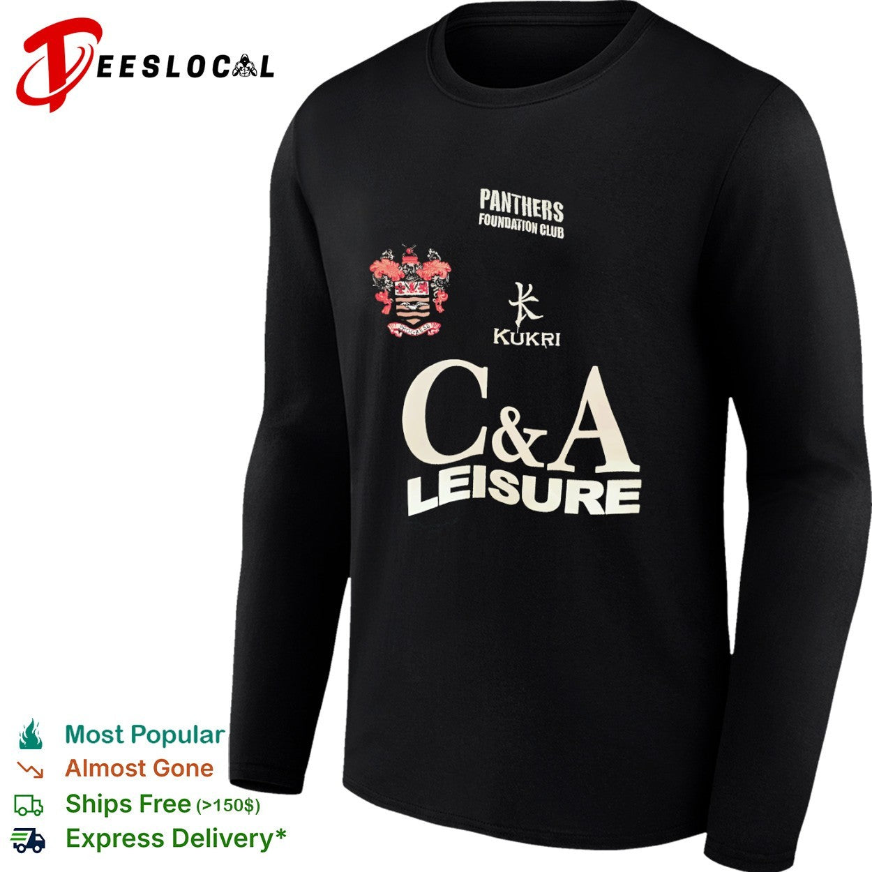 Blackpool Panthers Foundation Club C&A Leisure Jersey shirt sports jersey product view 4