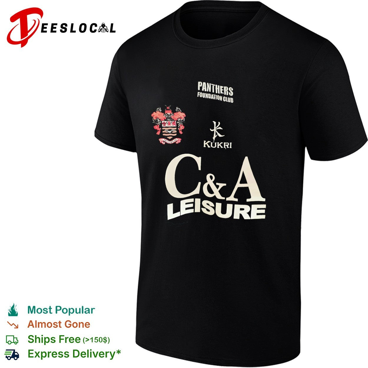Blackpool Panthers Foundation Club C&A Leisure Jersey shirt sports jersey product view 1
