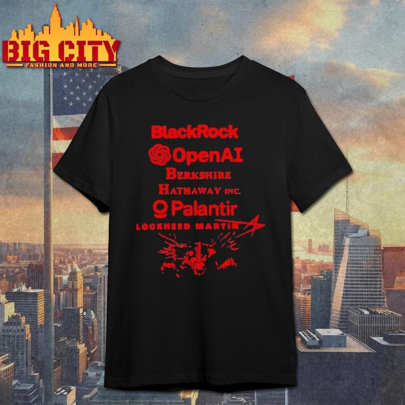 Blackrock Openai Berkshire Hathaw Inc Palantir Lockheed Martin Shirt Unisex T-shirt, Sweatshirt, Hoodie, Long Sleeve Tee - T-Shirt, Sweatshirt, Hoodie