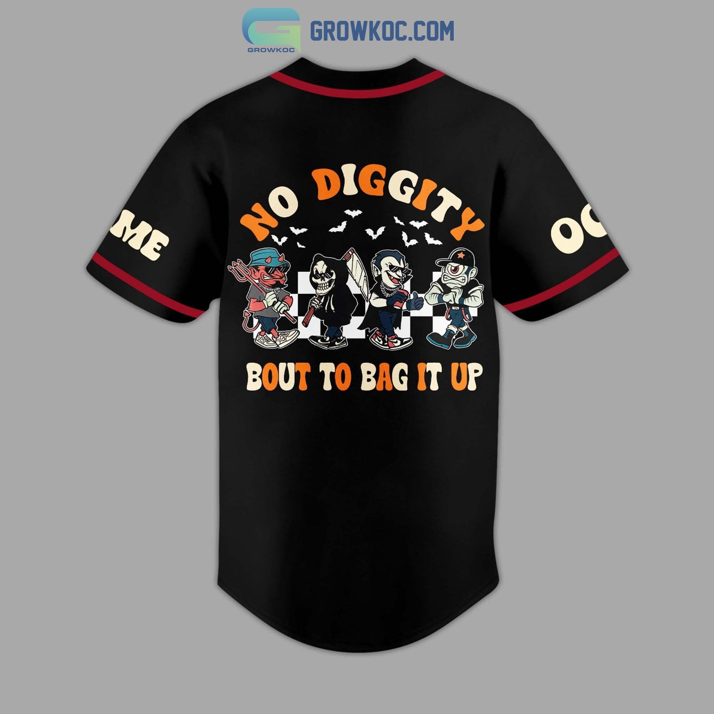 Blackstreet No Diggity Bout To Bag It Up Personalized Baseball Jersey baseball jersey product view 3
