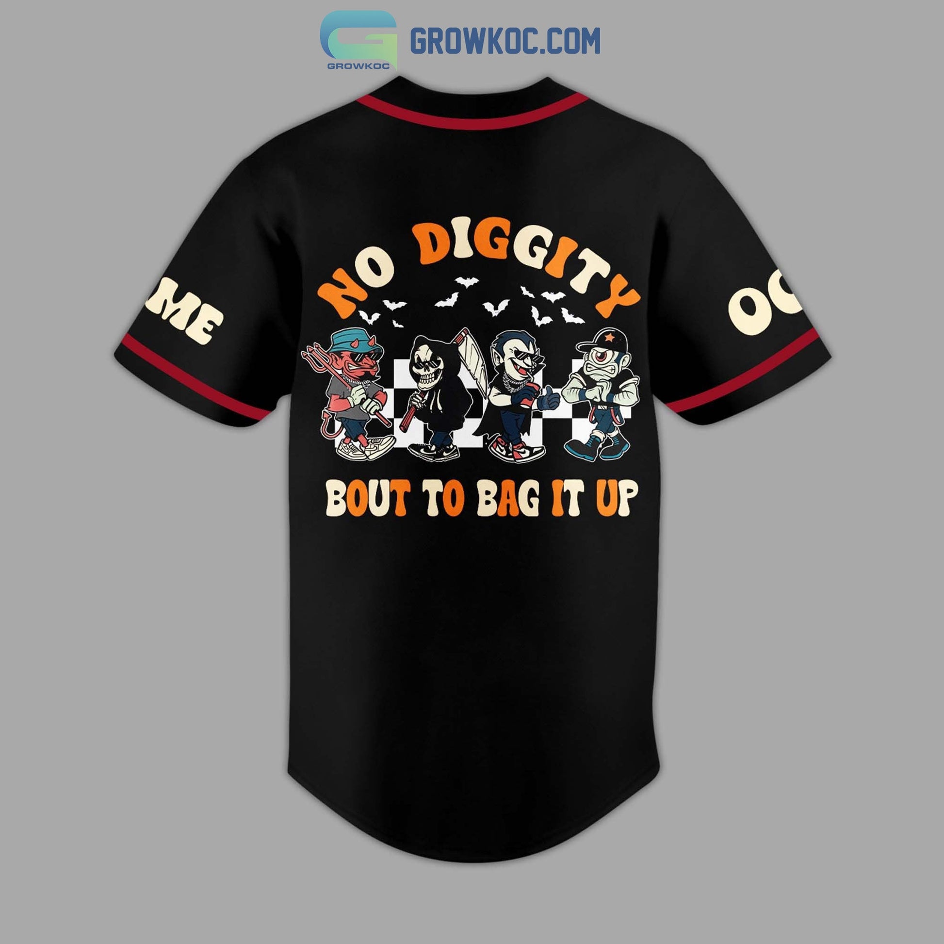 Blackstreet No Diggity Bout To Bag It Up Personalized Baseball Jersey baseball jersey product view 3