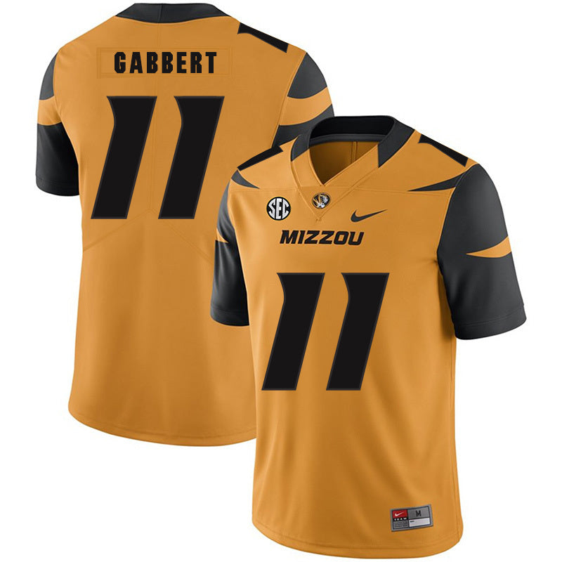 Blaine Gabbert 11 Gold College Football Jersey football jersey product view 1