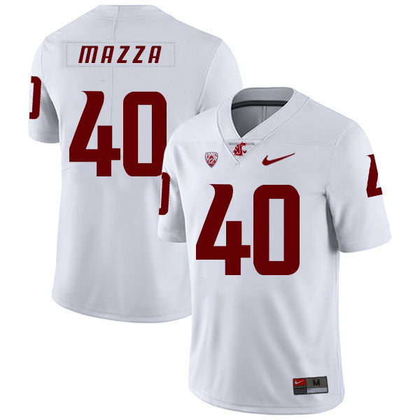 Blake Mazza 40 White College Football Jersey football jersey product view 1