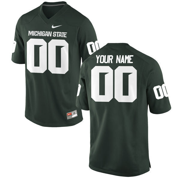 Blank Green College Football Jersey football jersey product view 1