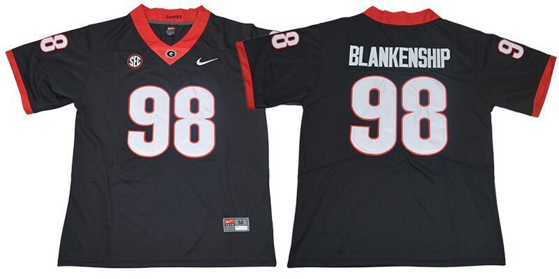 Blankenship 98 Legend Black College Football Jersey football jersey product view 1