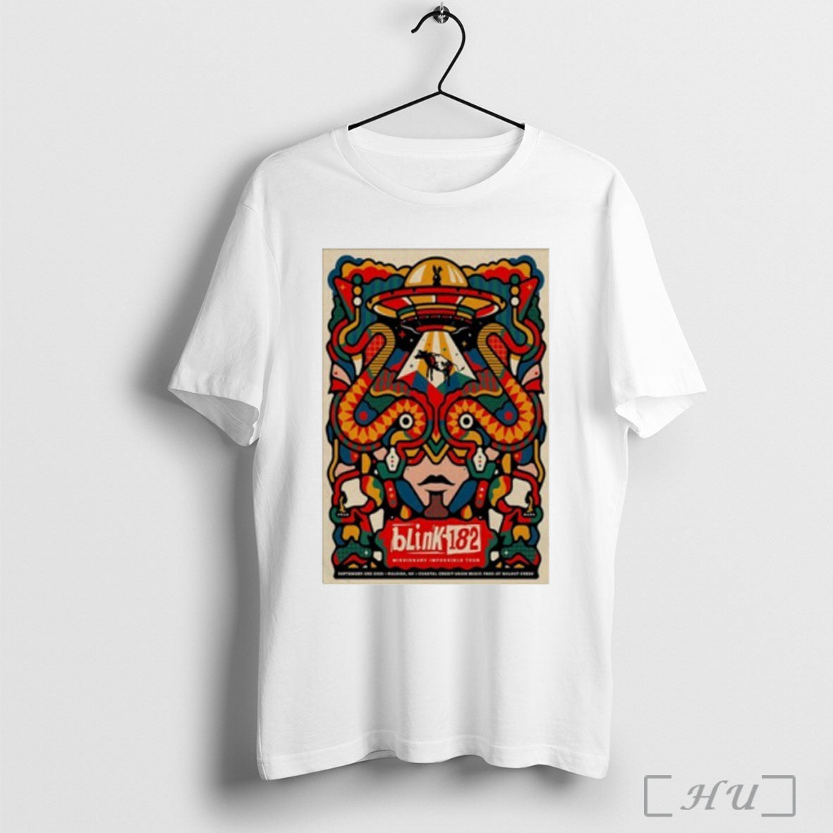 Blink 182 9 3 2025 Raleigh Nc Poster T Shirt Unisex T-shirt, Sweatshirt, Hoodie, Long Sleeve Tee - T-Shirt, Sweatshirt, Hoodie