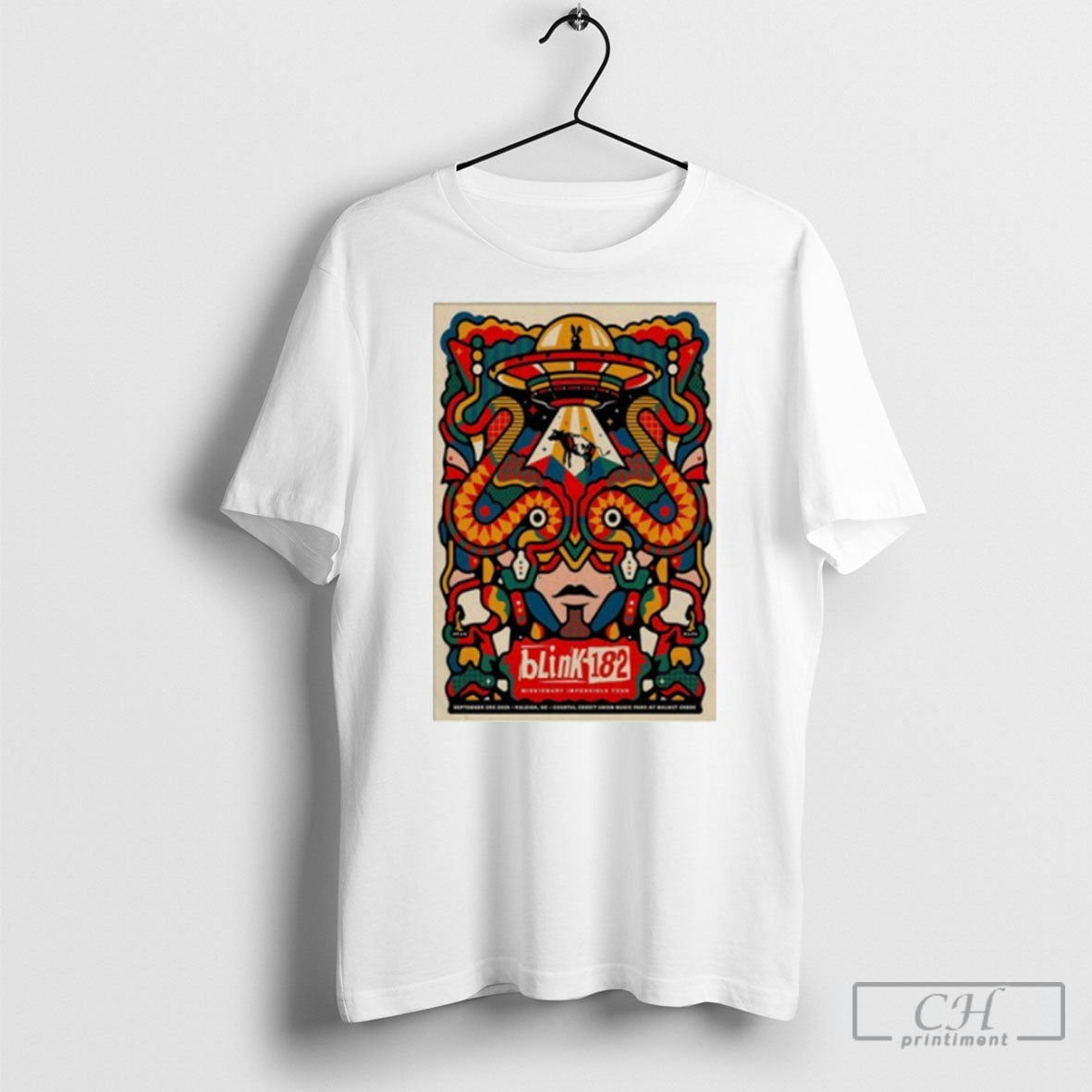 Blink 182 9 3 2025 Raleigh Nc Poster Shirt Tee Unisex T-shirt, Sweatshirt, Hoodie, Long Sleeve Tee - T-Shirt, Sweatshirt, Hoodie