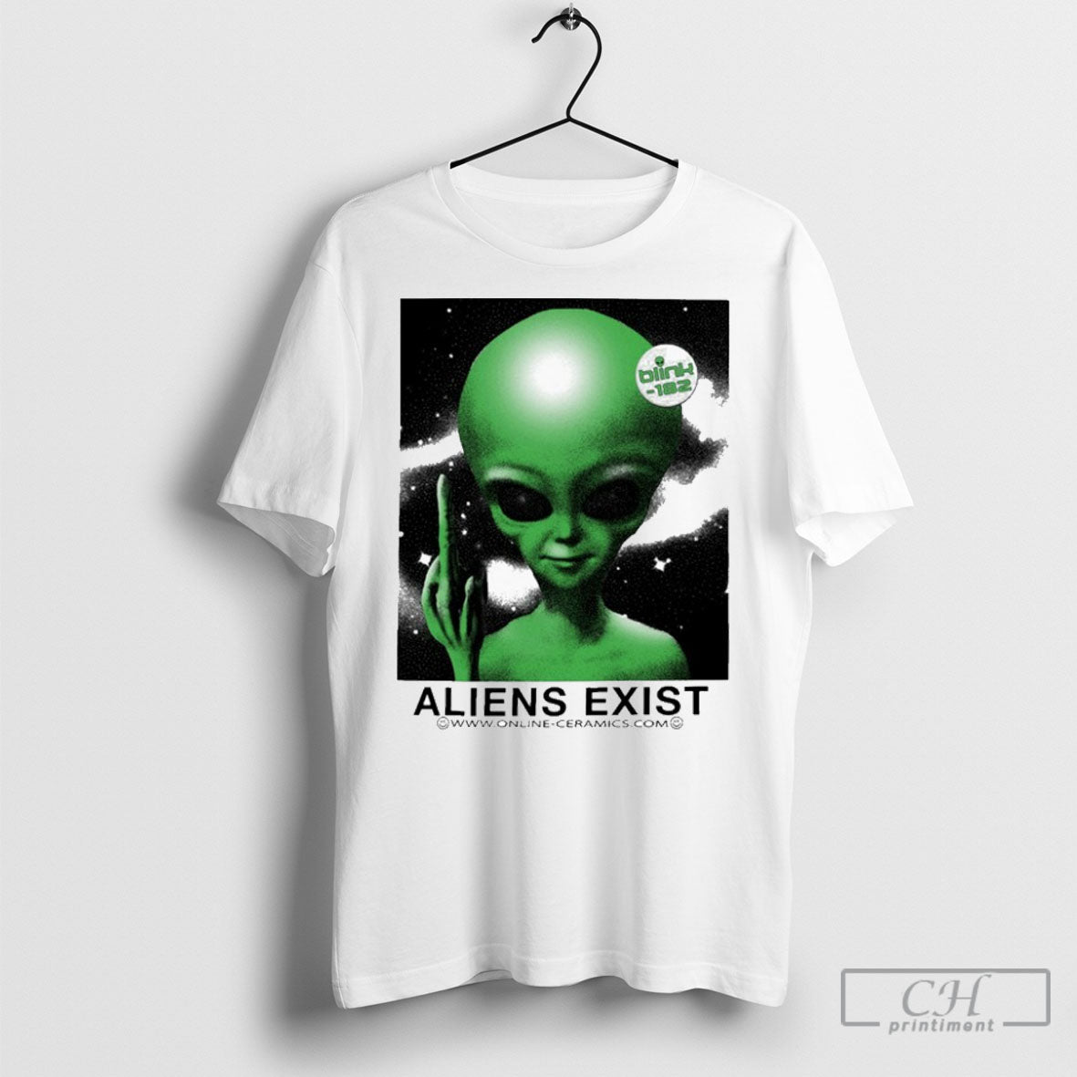 Blink 182 Aliens Exist Middle Fingers Shirt Tee Unisex T-shirt, Sweatshirt, Hoodie, Long Sleeve Tee - T-Shirt, Sweatshirt, Hoodie
