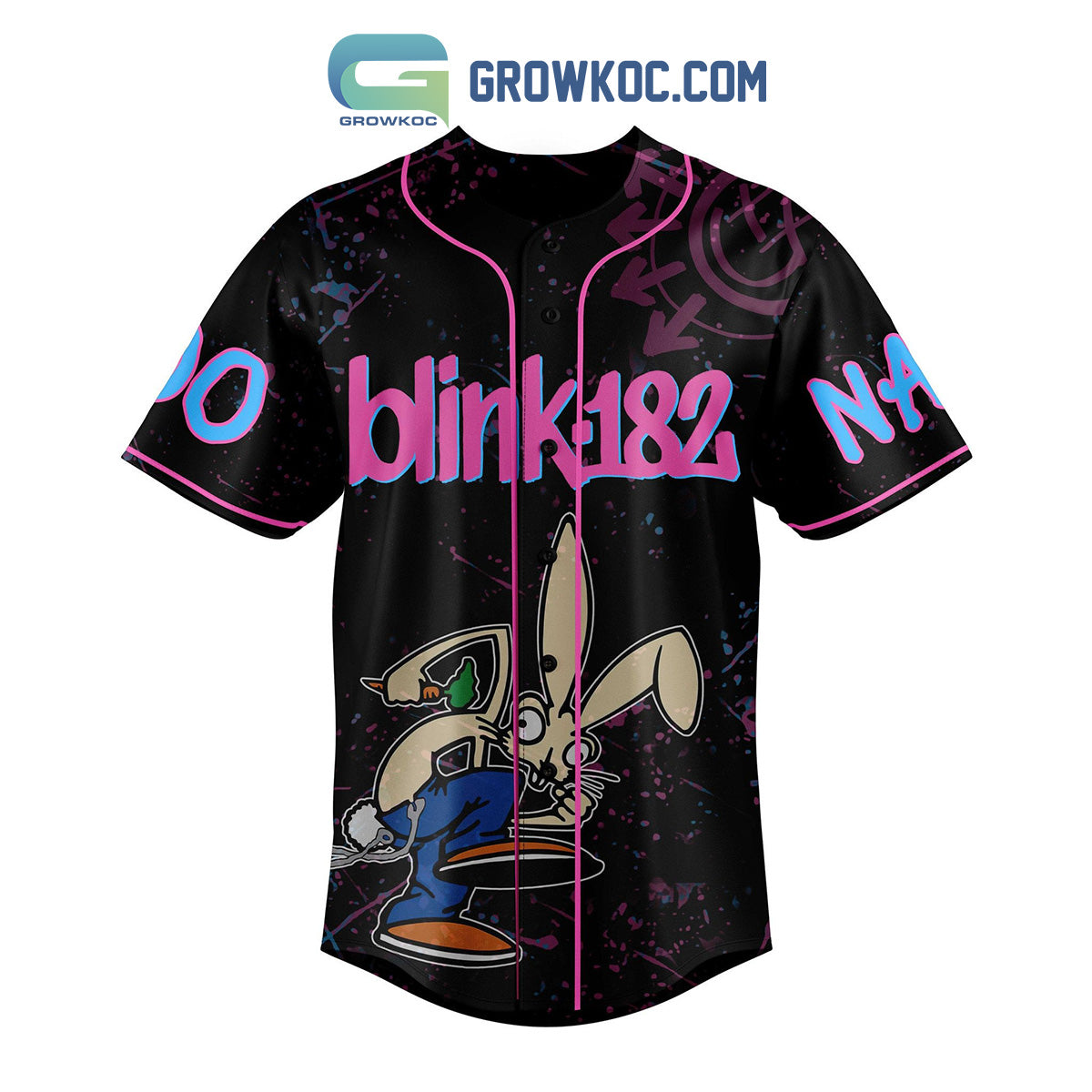 Blink 182 I Don’t Want To Wait To Do This One More Time Personalized Baseball Jersey baseball jersey product view 2