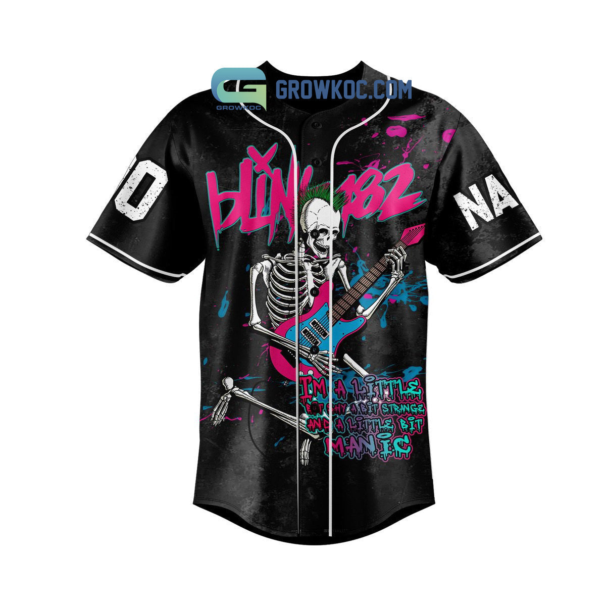 Blink 182 My Friends Say I Should Act My Age Personalized Baseball Jersey baseball jersey product view 3