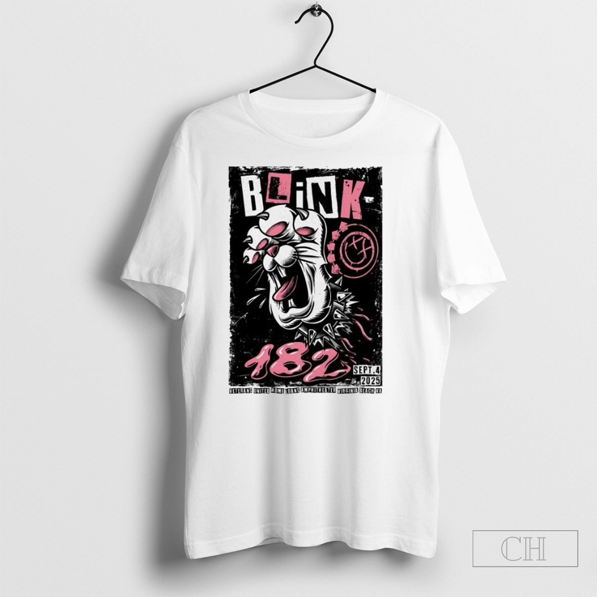Blink 182 Veterans United Home Loans Amphitheater In Virginia Beach Va Sept 4 2025 Unisex T-shirt, Sweatshirt, Hoodie, Long Sleeve Tee - T-Shirt, Sweatshirt, Hoodie