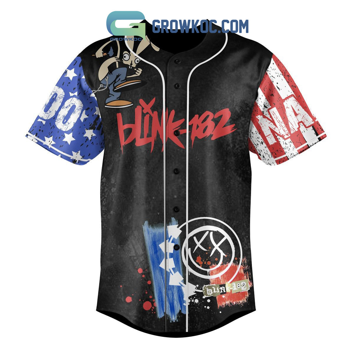 Blink 182 What Is My Age Again Personalized Baseball Jersey baseball jersey product view 2