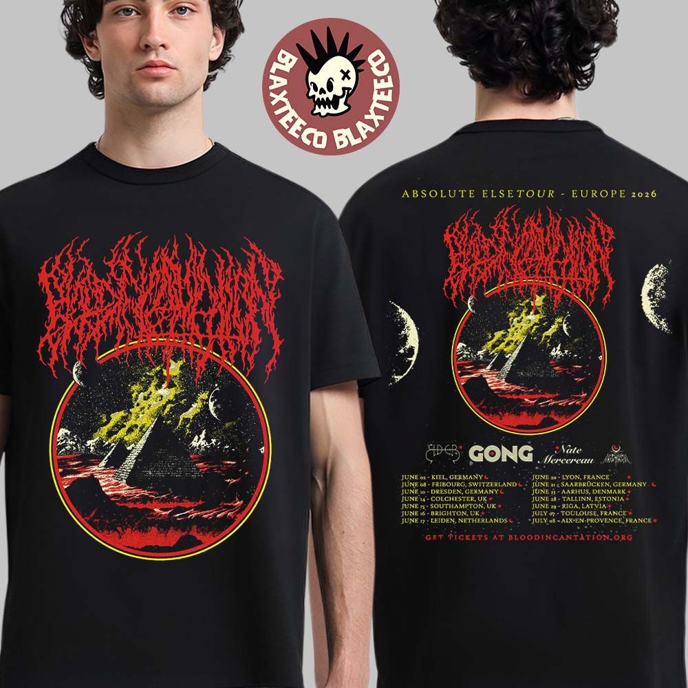 Blood Incantation Absolute Else Tour Europe 2026 Schedule Dates Two Sided T-Shirt Unisex T-shirt, Sweatshirt, Hoodie, Long Sleeve Tee - T-Shirt, Sweatshirt, Hoodie