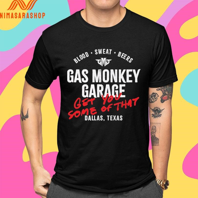 Blood Sweat Beers Gas Monkey Garage Get You Some Of - Adult & Kids T-Shirts, Sweatshirts & Hoodies apparel design preview 4