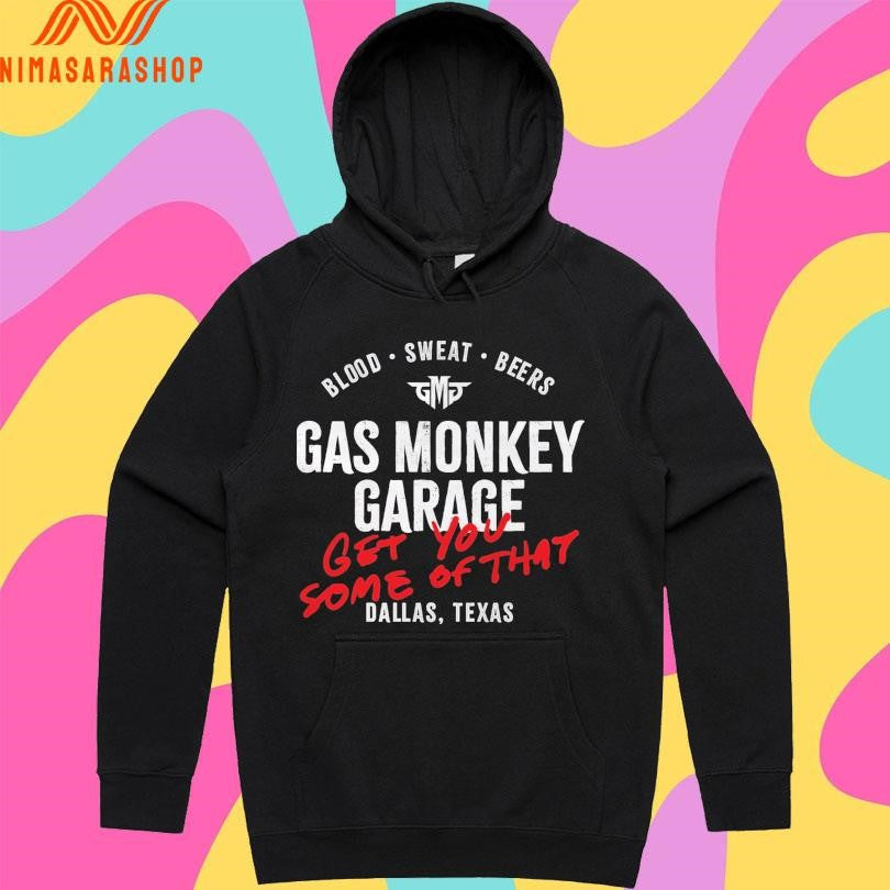 Blood Sweat Beers Gas Monkey Garage Get You Some Of - Adult & Kids T-Shirts, Sweatshirts & Hoodies apparel design preview 2