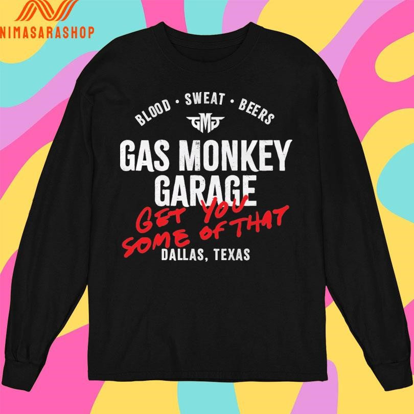 Blood Sweat Beers Gas Monkey Garage Get You Some Of - Adult & Kids T-Shirts, Sweatshirts & Hoodies apparel design preview 3