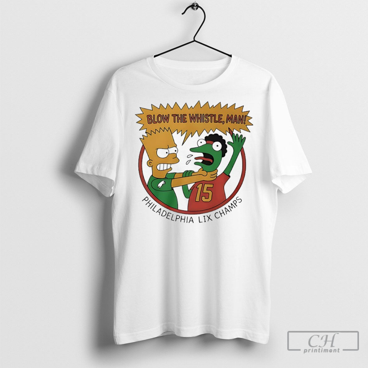 Blow The Whisthe Man Philadelphia Lix Champs Bart Simpson Shirt Tee Unisex T-shirt, Sweatshirt, Hoodie, Long Sleeve Tee - T-Shirt, Sweatshirt, Hoodie