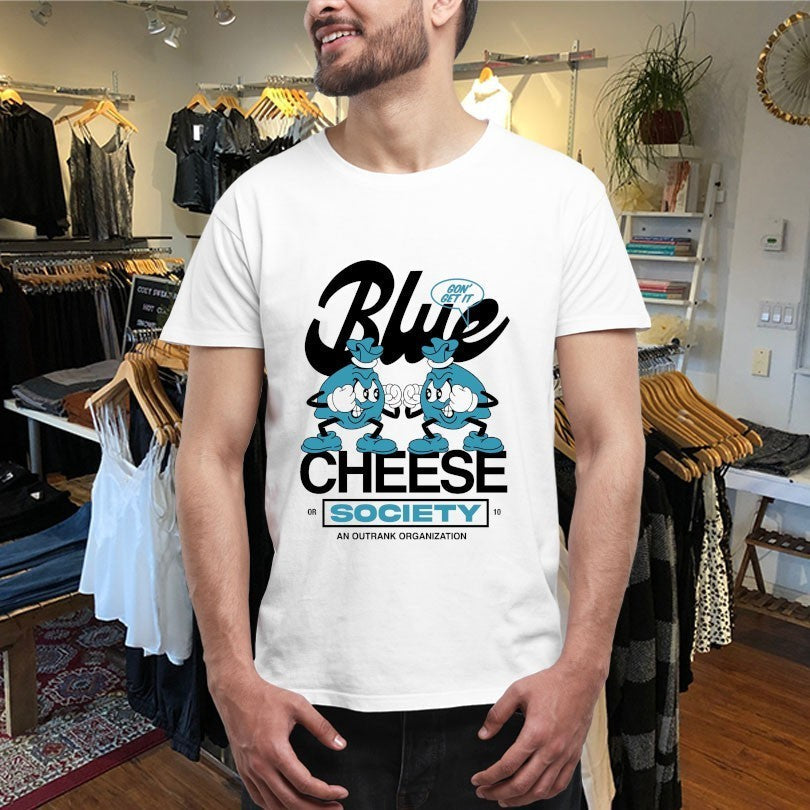 Blue Cheese Society Outrank - Adult & Kids T-Shirts, Sweatshirts & Hoodies apparel design preview 4