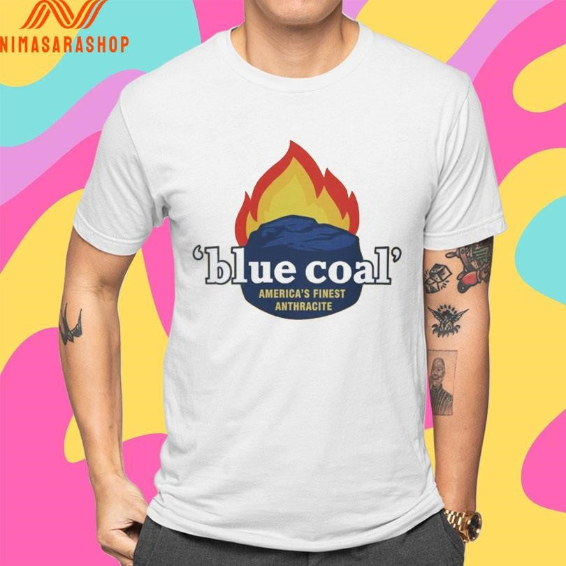 Blue Coal America's Finest Anthracite - Adult & Kids T-Shirts, Sweatshirts & Hoodies apparel design preview 4