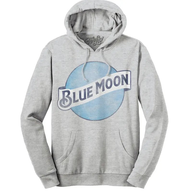 Blue Moon Logo Hooded Gray - Adult & Kids T-Shirts, Sweatshirts & Hoodies apparel design preview 1