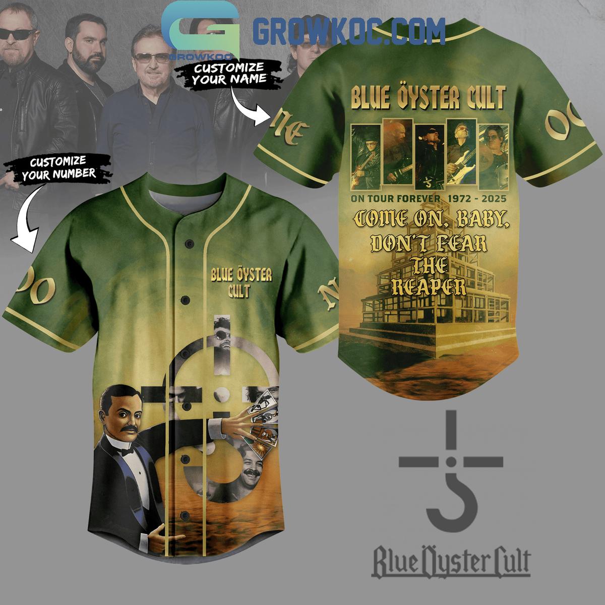 Blue Oyster Cult On Tour Forever 1972 2025 Personalized Baseball Jersey baseball jersey product view 1