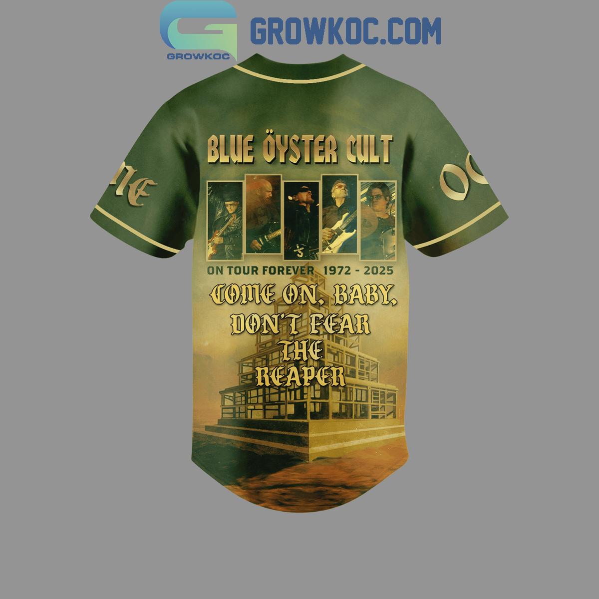 Blue Oyster Cult On Tour Forever 1972 2025 Personalized Baseball Jersey baseball jersey product view 3