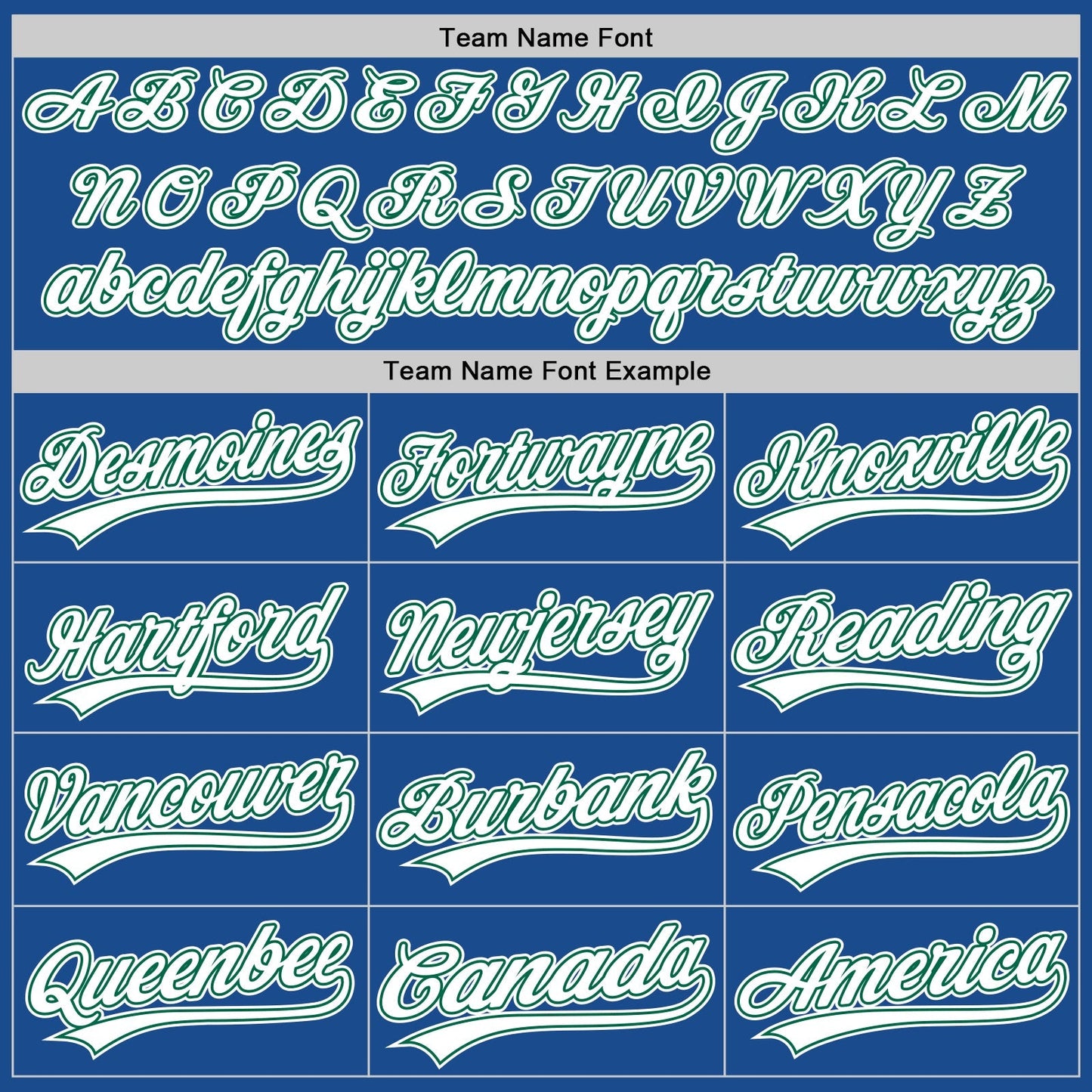 Custom Blue White-Kelly Green Authentic Throwback Baseball Jersey baseball jersey product view 4