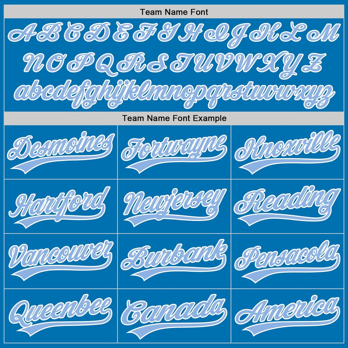 Custom Blue Light Blue-White Authentic Baseball Jersey baseball jersey product view 4