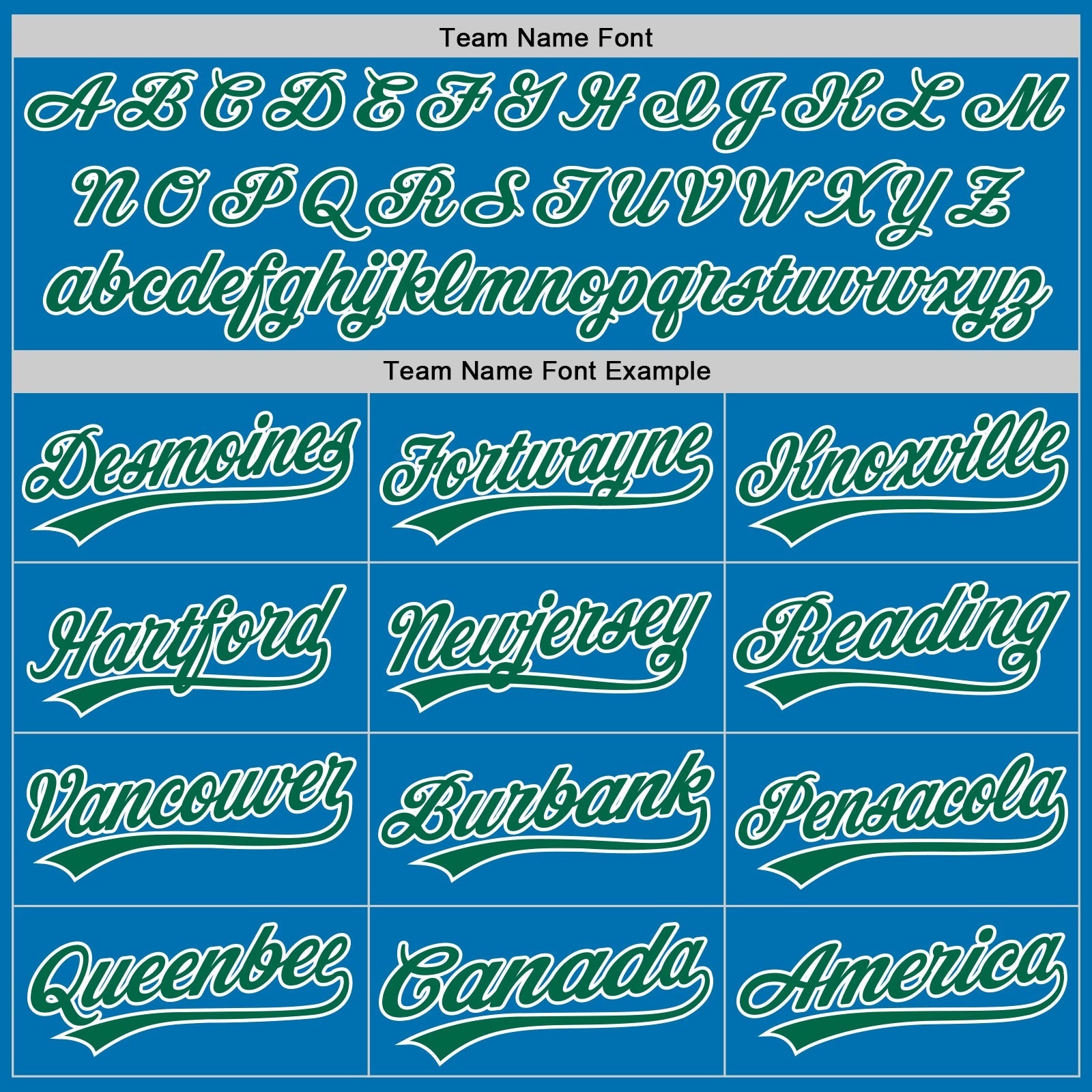 Custom Blue Kelly Green-White Authentic Baseball Jersey baseball jersey product view 4
