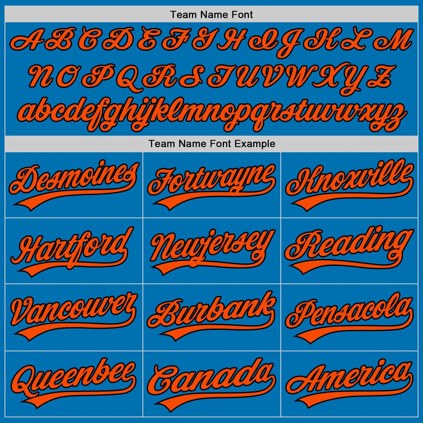 Custom Blue Black-Orange Authentic Baseball Jersey baseball jersey product view 4
