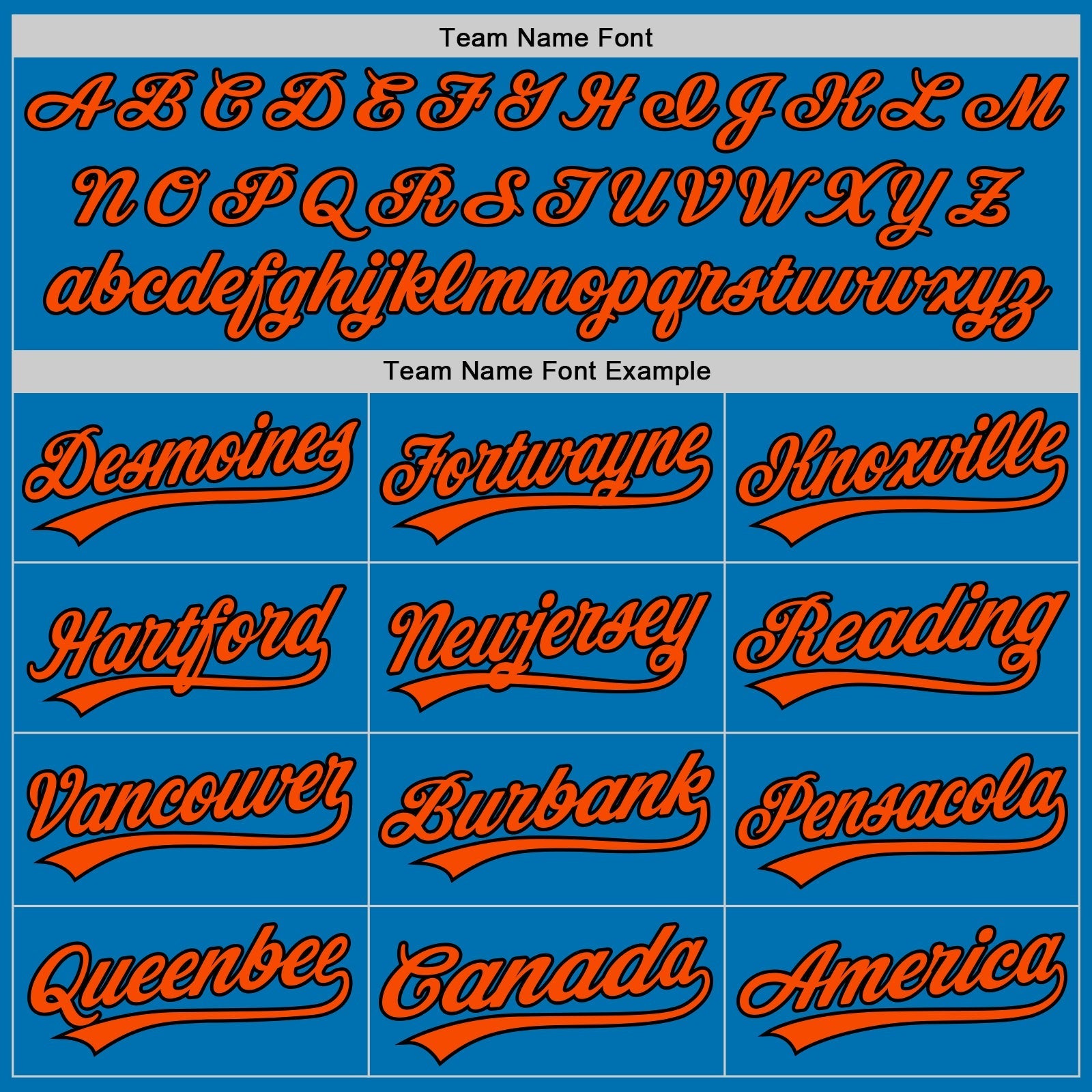 Custom Blue Black-Orange Authentic Baseball Jersey baseball jersey product view 4