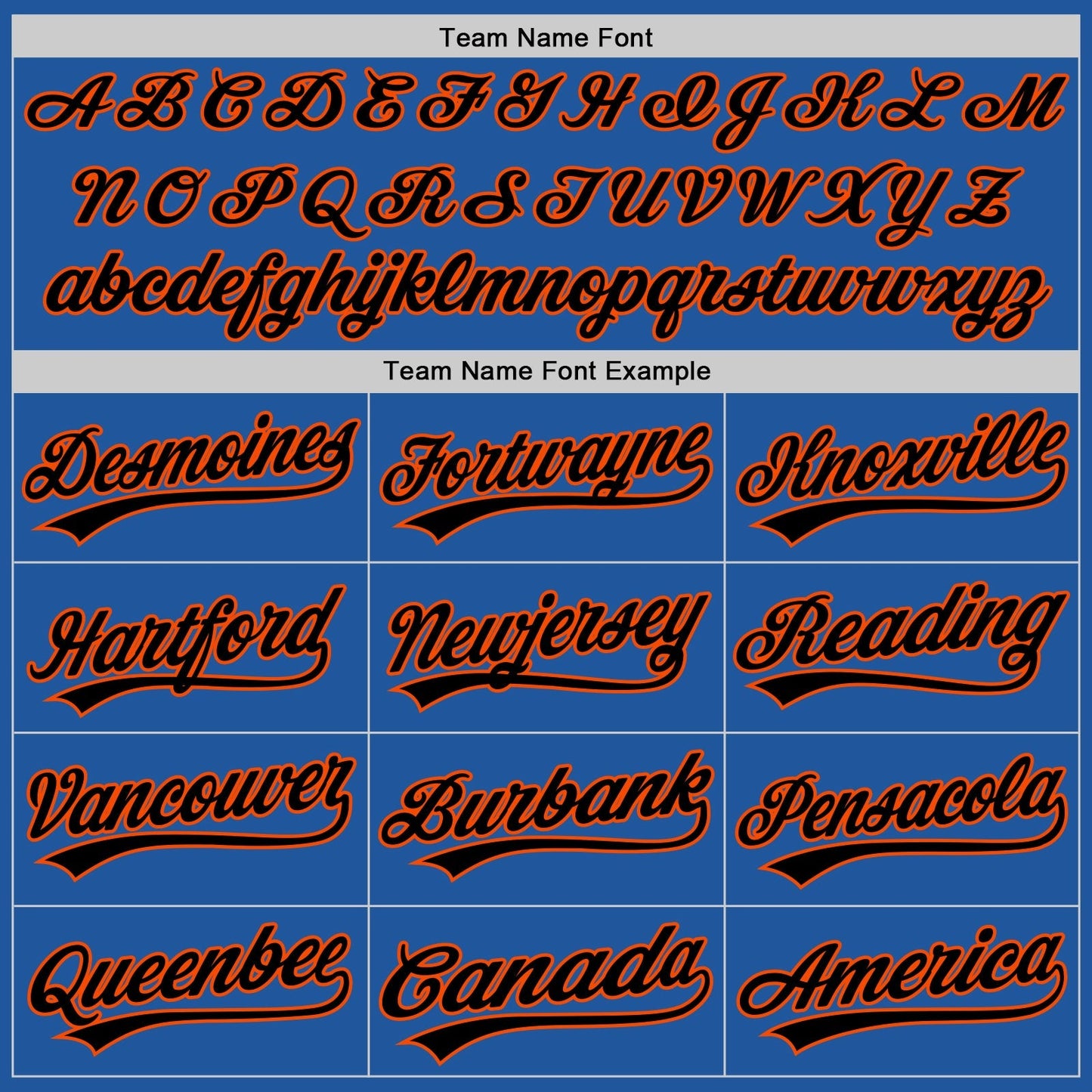 Custom Blue Black-Orange Authentic Throwback Baseball Jersey baseball jersey product view 4