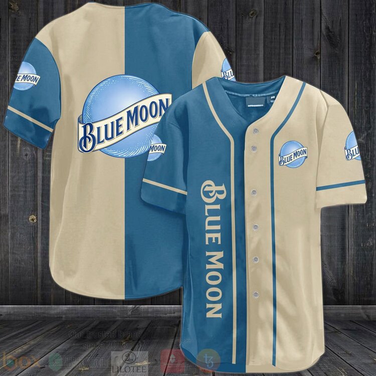 FASHION Blue Moon Baseball Jerseys Botton Shirt baseball jersey product view 1