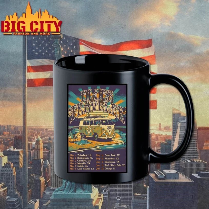 Blues Traveler Summer Tour 2026 Poster - Adult & Kids T-Shirts, Sweatshirts & Hoodies apparel design preview 3