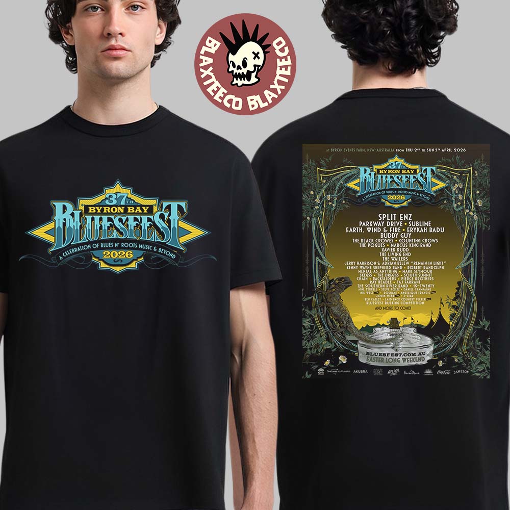 Bluesfest 2026 Australia Festival A Celebration Of Blues N Roots Music And Beyond Full Lineup At Byron Bay From April 2 To 5 2026 T-Shirt - T-Shirt, Sweatshirt, Hoodie