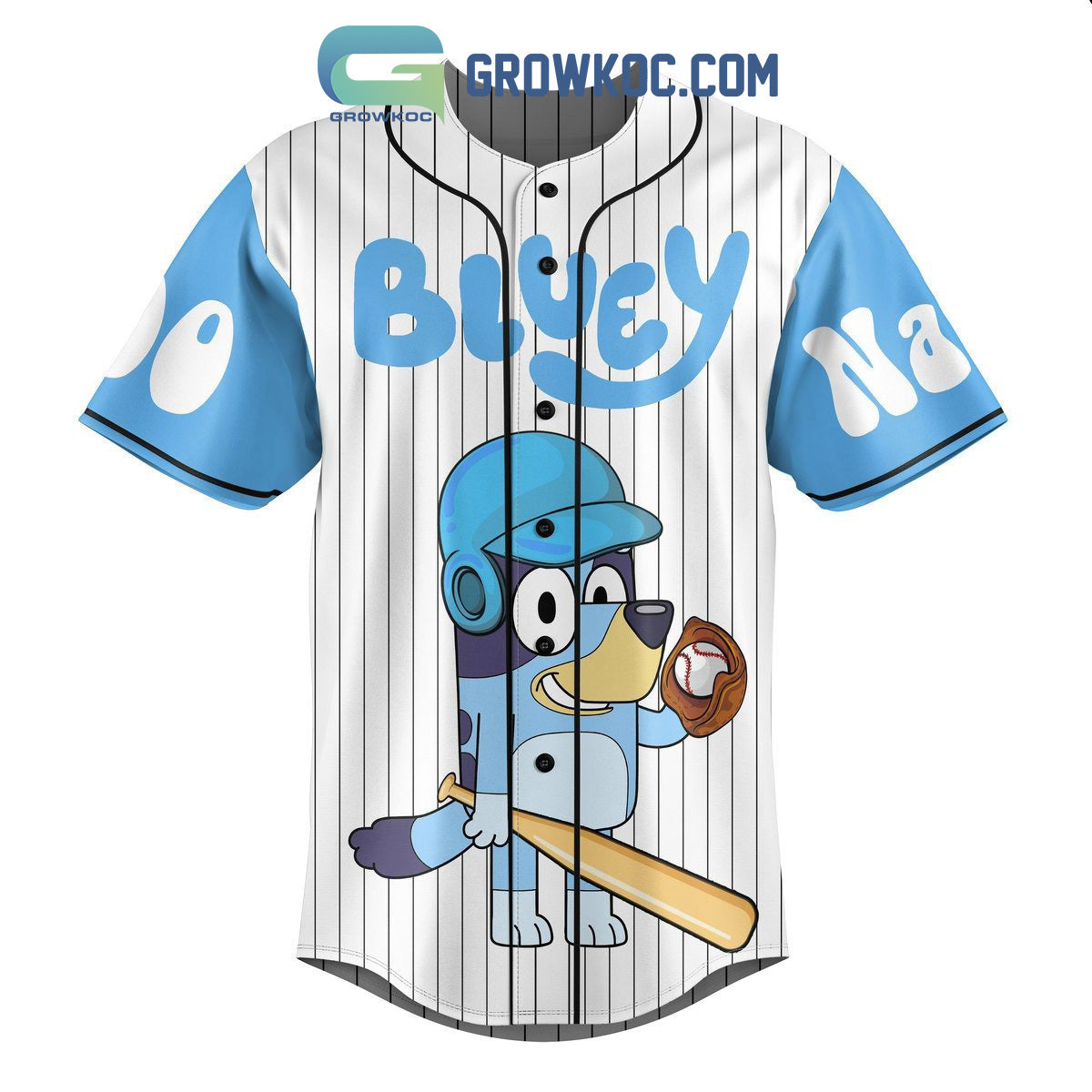 Bluey Cartoon Family Personalized Baseball Jersey baseball jersey product view 2