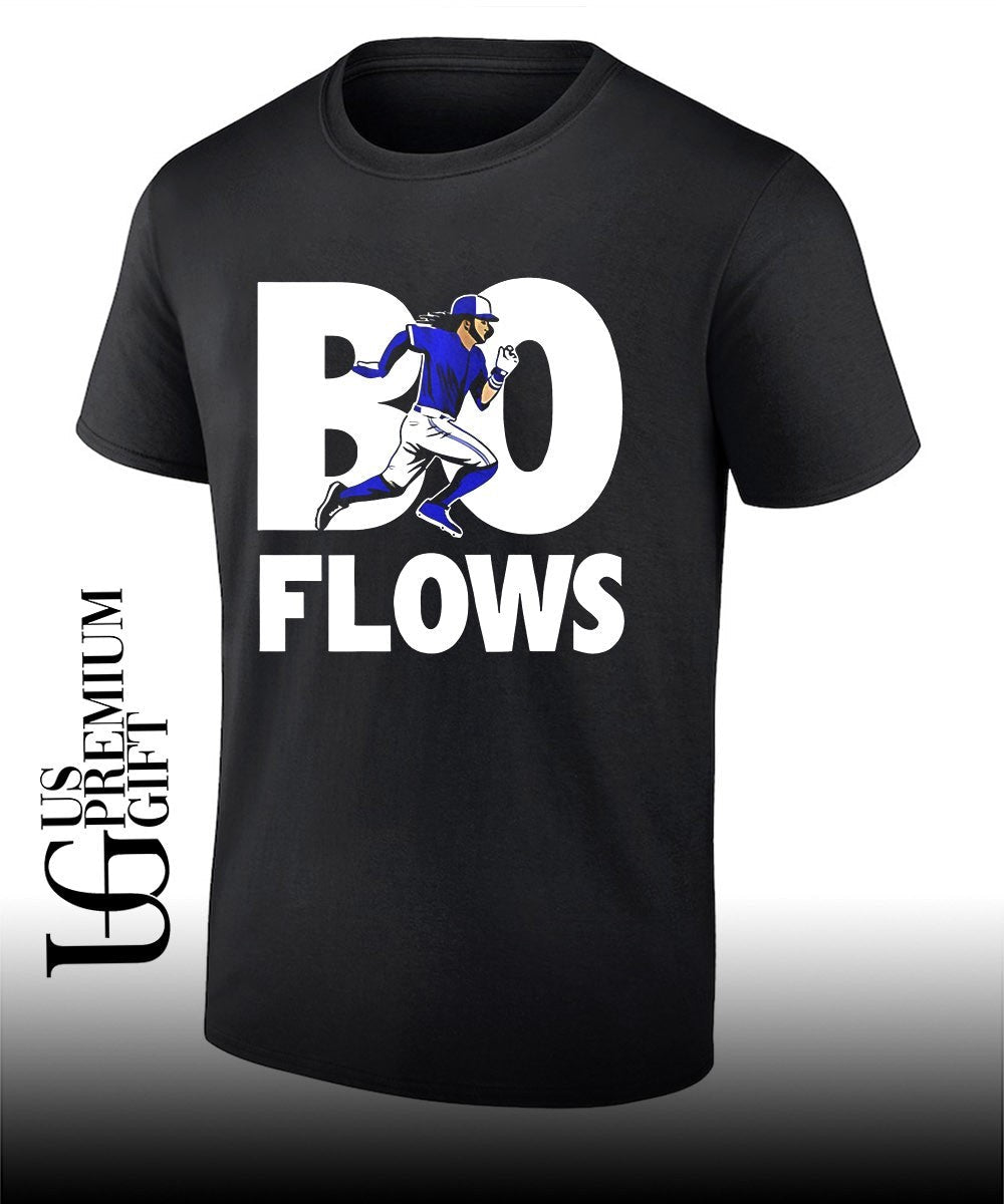 Bo Flows Bo Bichette Toronto Blue Jays baseball shirt Unisex T-shirt, Sweatshirt, Hoodie, Long Sleeve Tee - T-Shirt, Sweatshirt, Hoodie